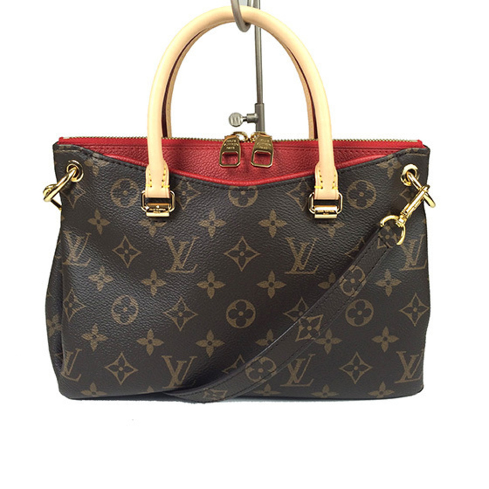 Louis Vuitton Monogram Pallas Cerise Red Crossbody Handbag